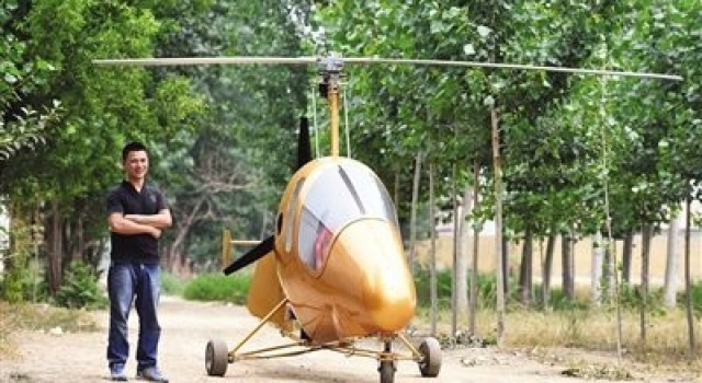 牛!男子自制飞机13年 成功试飞实现儿时梦