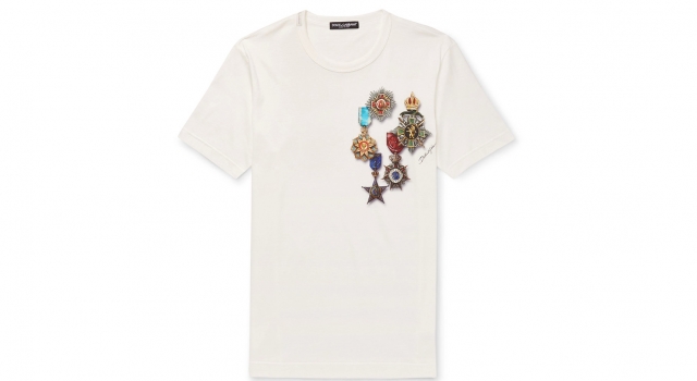 Dolce&Gabbana徽章T恤精致又随性