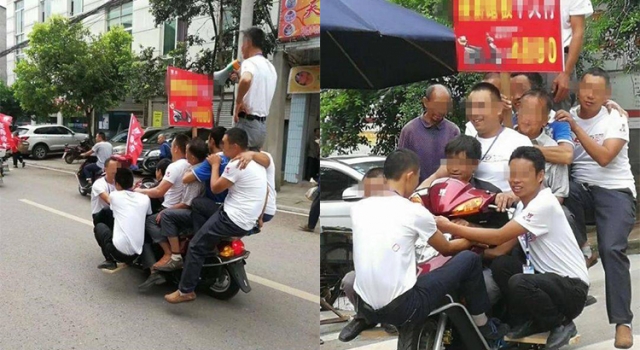 10人骑一辆摩托怎么回事?网友:不作死就不会死
