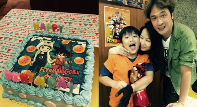 吴镇宇费曼生日合影曝光 小费曼居然变肥曼了