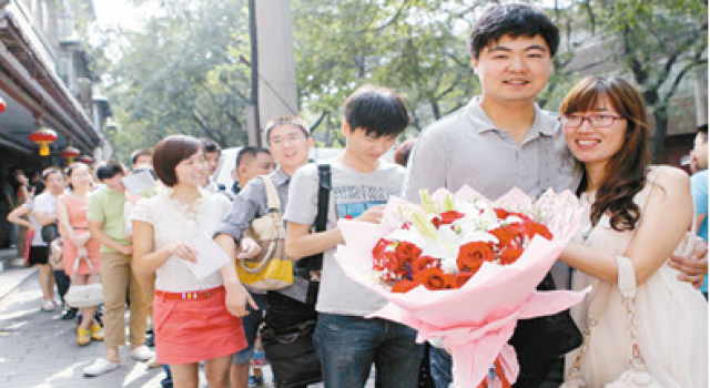 七夕情侣扎堆结婚 情侣们新的生活即将开始