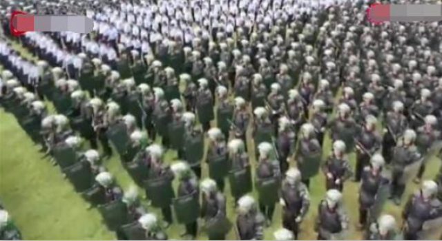 深圳公安武警练兵 公安武警联合 香港现在怎么样了