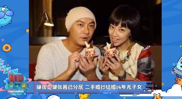 张卫健张茜分居已一年!结婚14年未生育,曾被曝婚前劈腿女主播