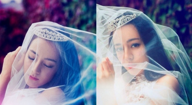 迪丽热巴大学婚纱照曝光 当年也是颜值界扛把子