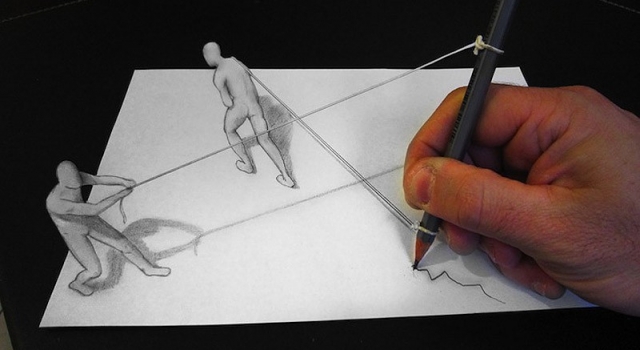 让你的视觉产生错觉 Alessandro Diddi铅笔描绘3D效果
