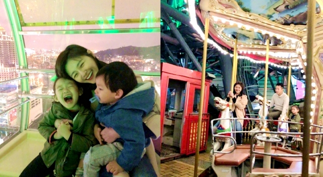 汪小菲带家人坐摩天轮 大S瘦回杉菜的样子了!