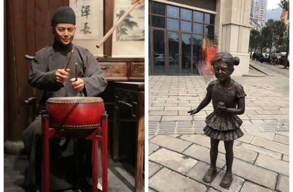 何炅哪吒版雕像引关注 网友：别人是蜡像你却是雕塑