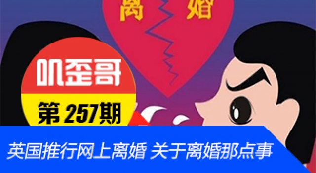 【叽歪哥 V0.257】英国推行网上离婚 关于离婚那点事