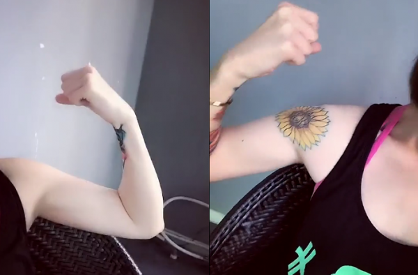 女友臂小视频火爆网络 多少男士给跪了？