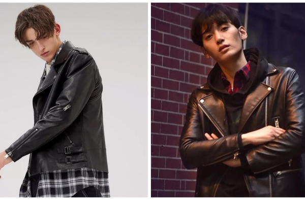 又man又霸气的男士皮夹克 衣橱里的必备之宝