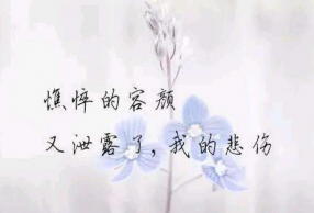 心里难受想哭的句子 看完让人潸然泪下