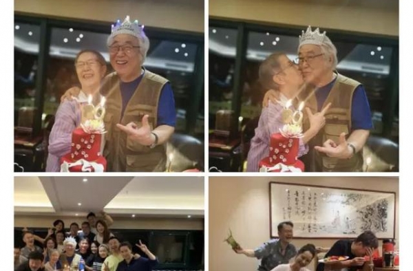 黄磊黄海波海清等人聚会，发罕见同框照