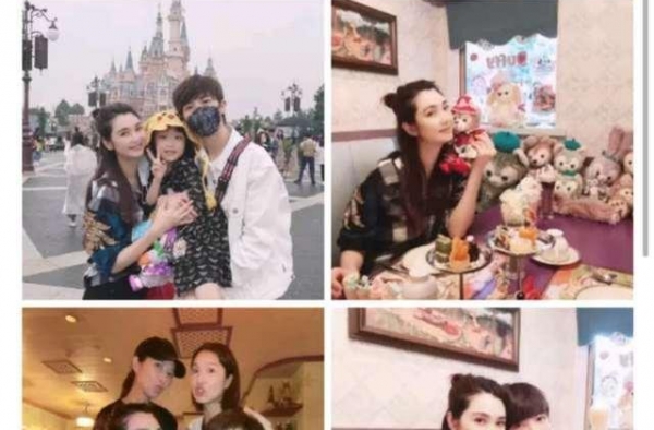 洪欣带子女与好友出游，全程不见张丹峰，许久不互动屡被传婚变