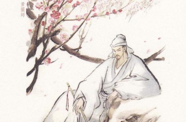 姜大卫：桃花影落飞神剑，碧海潮生按玉箫。最传神黄老邪非他莫属