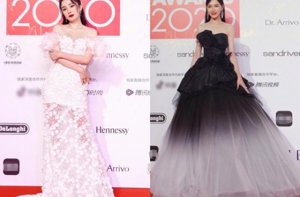 昔日好闺蜜再次同台！唐嫣两套礼服完胜，杨幂签名被调侃省笔墨