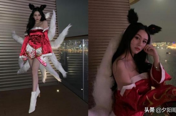 邱淑贞女儿沈月万圣节扮九尾狐阿璃　晒香肩挑战邱淑贞？