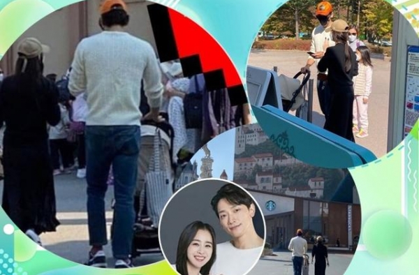 Rain和妻子外出，一路照顾女儿做柔情奶爸，大两岁妻子似少女