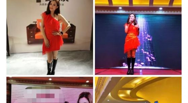 港星张文慈现身简陋商演，身上礼服被嘲像地摊货，网友：混太差？