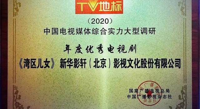 四川主力打造的《湾区儿女》获2020年“年度优秀电视剧”称号