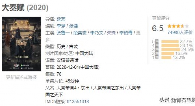 你知道吗？《大秦赋》的＂嫪毐＂曾被周杰伦抢戏，张艺谋遗憾不已