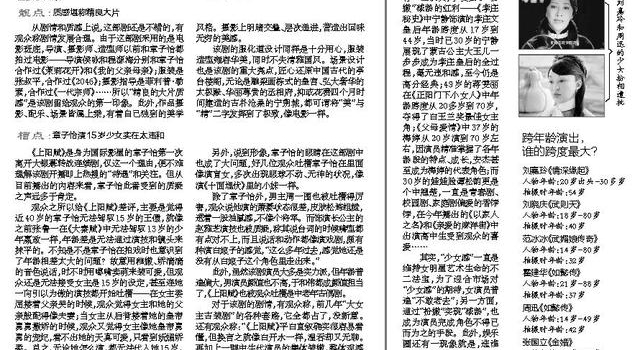 荧爆点丨跨年龄可行，但演员和剧方仍需量力而行